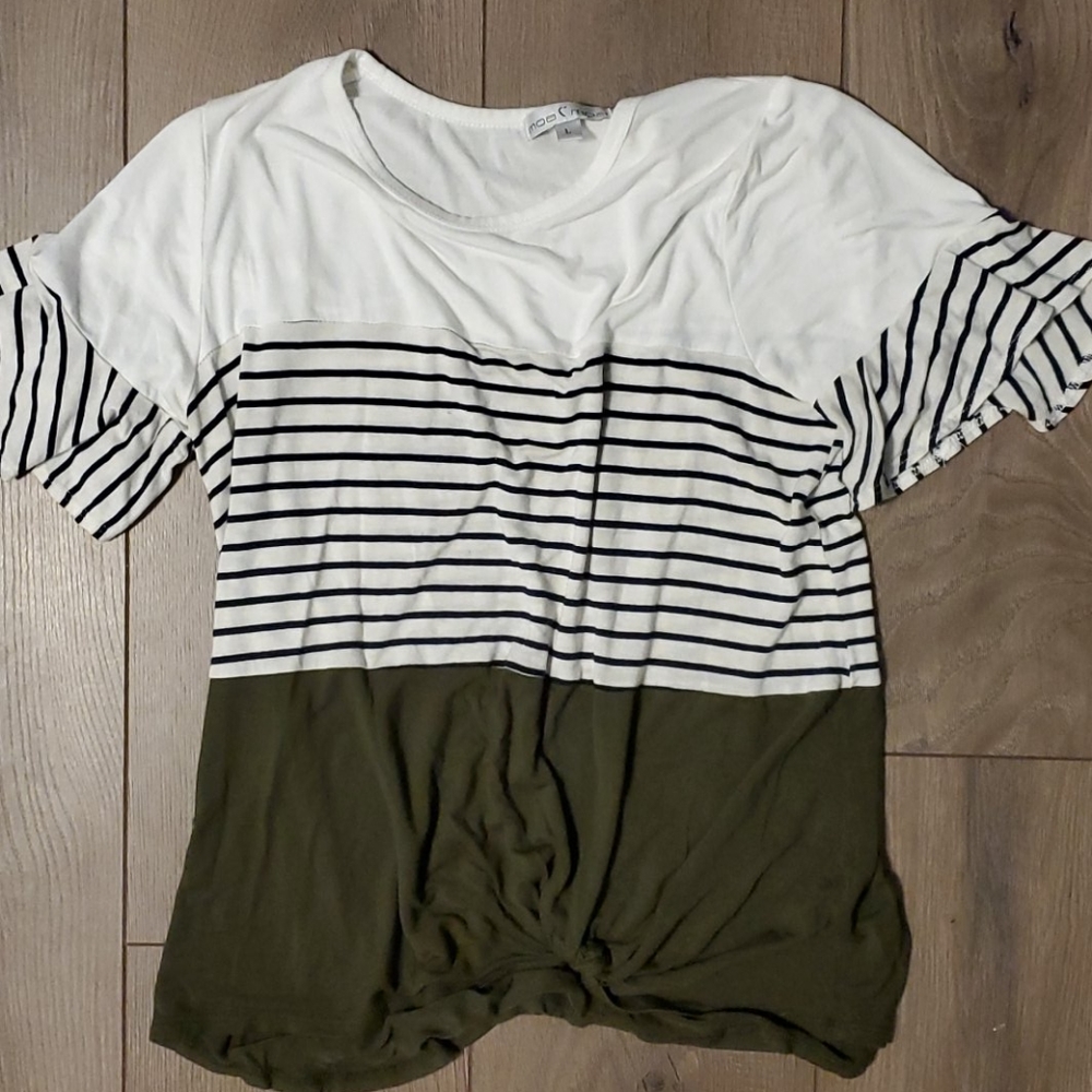 Moa Moa Striped Short Sleeve Tee
